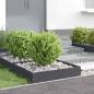 Preview: Rasenkante 60 x 60 x 13 cm Stahl Anthrazit