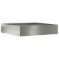 Preview: Rasenkante 60 x 60 x 13 cm Verzinkter Stahl Silber