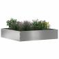 Preview: Rasenkante 6 stk. 60 x 60 x 13 cm Verzinkter Stahl Silber