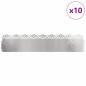 Preview: Rasenkanten 10 stk. 103 x 0,05 x 22 cm Edelstahl Silber
