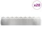 Preview: Rasenkanten 20 stk. 103 x 0,05 x 22 cm Edelstahl Silber