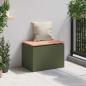Preview: Gartenbank Olive Grün 60 x 40 x 43 cm