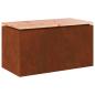 Preview: Gartenbank 2 -Seater 80 x 40 x 43 cm Rostig Rechtwinklig