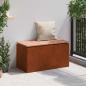 Preview: Gartenbank 2 -Seater 80 x 40 x 43 cm Rostig Rechtwinklig
