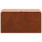 Preview: Gartenbank 2 -Seater 80 x 40 x 43 cm Rostig Rechtwinklig