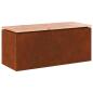 Preview: Gartenbank Wetterfeststahl 100 x 40 x 43 cm
