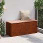 Preview: Gartenbank Wetterfeststahl 100 x 40 x 43 cm