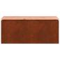 Preview: Gartenbank Wetterfeststahl 100 x 40 x 43 cm