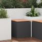 Preview: ARDEBO.de - Gartenbank Schwarz 40 x 40 x 43 cm