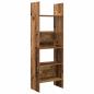 Preview: Bücherregal 5 Ebenen 60 x 35 x 180 cm Holzwerkstoff Altholz