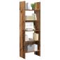 Preview: Bücherregal 5 Ebenen 60 x 35 x 180 cm Holzwerkstoff Altholz