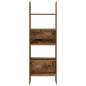 Preview: Bücherregal 5 Ebenen 60 x 35 x 180 cm Holzwerkstoff Altholz