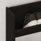 Preview: Schuhschrank 82 x 18 x 60 cm Holzwerkstoff Schwarz Eichen-Optik