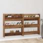 Preview: Schuhschrank 2 stk. 84 x 18 x 90 cm Holzwerkstoff Altholz
