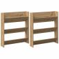 Preview: Schuhschrank 2 stk. 85 x 18 x 90 cm Holzwerkstoff Artisan-Eiche
