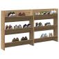 Preview: Schuhschrank 2 stk. 85 x 18 x 90 cm Holzwerkstoff Artisan-Eiche