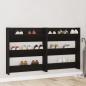 Preview: ARDEBO.de - Schuhschrank 2 stk. 86 x 18 x 90 cm Holzwerkstoff