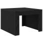 Preview: Couchtisch Schwarz Eichen-Optik 50 x 50 x 35 cm Holzwerkstoff