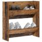 Preview: Schuhschrank 60 x 18 x 60 cm Holzwerkstoff Altholz