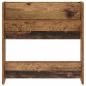 Preview: Schuhschrank 60 x 18 x 60 cm Holzwerkstoff Altholz