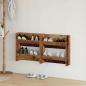 Preview: ARDEBO.de - Schuhschrank 2 stk. 60 x 18 x 60 cm Holzwerkstoff Altholz