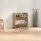 Preview: Schuhschrank 60 x 18 x 60 cm Holzwerkstoff Artisan-Eiche