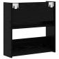 Preview: Schuhschrank 60 x 18 x 60 cm Holzwerkstoff Schwarz Eichen-Optik