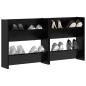 Preview: Schuhschrank 2 stk. 60 x 18 x 60 cm Holzwerkstoff