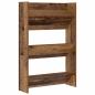 Preview: Schuhschrank 60 x 18 x 90 cm Holzwerkstoff Altholz