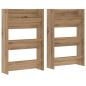 Preview: Schuhschrank 2 stk. 60 x 18 x 90 cm Holzwerkstoff Artisan-Eiche