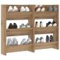 Preview: Schuhschrank 2 stk. 60 x 18 x 90 cm Holzwerkstoff Artisan-Eiche