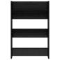 Preview: Schuhschrank 60 x 18 x 90 cm Holzwerkstoff Schwarz Eichen-Optik