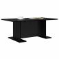 Preview: Couchtisch Schwarz Eichen-Optik 103.5 x 60 x 40 cm