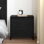 Preview: Nachttisch Schwarz Eichen-Optik 45 x 34 x 44,5 cm Holzwerkstoff