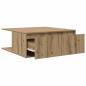 Preview: Couchtisch Artisan-Eiche 80 x 80 x 31 cm Holzwerkstoff