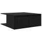 Preview: Couchtisch Schwarz Eichen-Optik 80 x 80 x 31 cm Holzwerkstoff