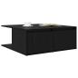 Preview: Couchtisch Schwarz Eichen-Optik 80 x 80 x 31 cm Holzwerkstoff
