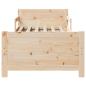 Preview: Bettrahmen mit Kopfteil Braun 80 x 200 cm Holzwerkstoff