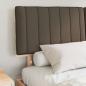 Preview: Bettgestell mit gepolstertem Kopfteil Taupe 160 x 200 cm