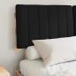Preview: Bettgestell mit gepolstertem Kopfteil Schwarz 140 x 190 cm