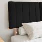 Preview: Bettgestell mit gepolstertem Kopfteil Schwarz 120 x 190 cm