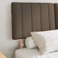 Preview: Bettgestell mit gepolstertem Kopfteil Taupe 120 x 190 cm
