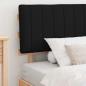 Preview: Bettgestell mit gepolstertem Kopfteil Schwarz 100 x 200 cm