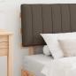 Preview: Bettgestell mit gepolstertem Kopfteil Taupe 90 x 190 cm