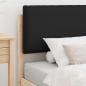 Preview: Bettgestell mit gepolstertem Kopfteil Schwarz 80 x 200 cm