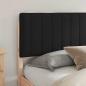 Preview: Bettgestell mit gepolstertem Kopfteil Schwarz 180 x 200 cm