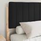 Preview: Bettgestell mit gepolstertem Kopfteil Schwarz 140 x 200 cm