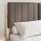 Preview: Bettgestell mit gepolstertem Kopfteil Taupe 120 x 190 cm