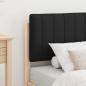 Preview: Bettgestell mit gepolstertem Kopfteil Schwarz 75 x 190 cm