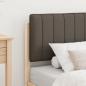 Preview: Bettgestell mit gepolstertem Kopfteil Taupe 75 x 190 cm